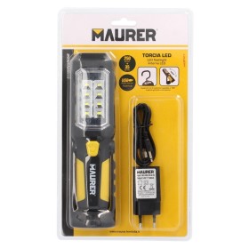 Linterna LED Multifunción Recargable (1.200 mAh) 200 Lúmenes Con Imán, Gancho y Soporte Ajustable 180º