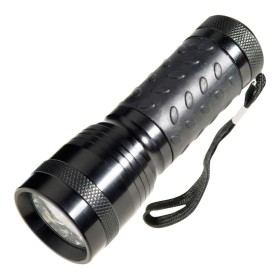 Linterna LED De Mano De Aluminio A Pilas (3 AAA) 55 Lúmenes 14 Leds Mango Engomado