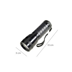 Linterna LED De Mano De Aluminio A Pilas (3 AAA) 55 Lúmenes 14 Leds Mango Engomado