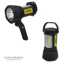 Linterna LED De Mano Multifunción Con Asa A Pilas (3 AA) 200 Lúmenes 3 posiciones