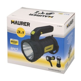 Linterna LED De Mano Multifunción Con Asa A Pilas (3 AA) 200 Lúmenes 3 posiciones