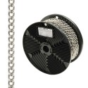 Cadena Decorativa Barbada niquelada 2,5mm Rollo 20 Metros
