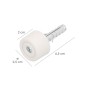 Tope Puerta Maurer Atornillar Con Taco y Tornillo Blanco Tope Puerta Maurer Atornillar Con Taco y Tornillo Blanco