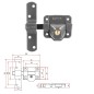 Cerrojo b-9 llave solo pasador de 140mm cilindro redondo de 40mm Cerrojo b-9 llave solo pasador de 140mm cilindro redondo de 40mm