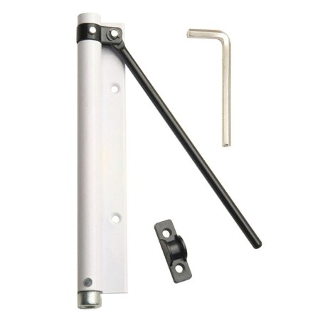 Muelle Puerta WOLFPACK Aluminio Anodizado Blanco (Blíster 1 Pieza)