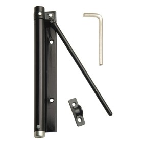 Muelle Puerta WOLFPACK Aluminio Anodizado Negro (Blíster 1 Pieza)