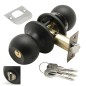 Pomo Puerta WOLFPACK Con Llave Con Condena Negro Para Entrada