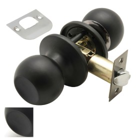 Pomo Puerta WOLFPACK Sencillo Negro Para Pasillo