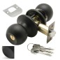 Pomo Puerta WOLFPACK Con Llave Negro