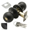 Pomo Puerta WOLFPACK Con Llave Negro