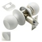 Pomo Puerta WOLFPACK Sencillo Blanco Para Pasillo
