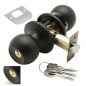Pomo Puerta WOLFPACK Con Llave Ambos Lados Negro Pomo Puerta WOLFPACK Con Llave Ambos Lados Negro