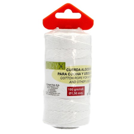 Cuerda Algodón Carnicero 100 gr. Rollo Diámetro1,50 mm.
