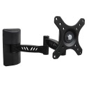 Soporte Tv Metalizado Articulado Negro 12 a 30 " Máximo 30 Kg.