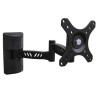 Soporte Tv Metalizado Articulado Negro 12 a 30 " Máximo 30 Kg.