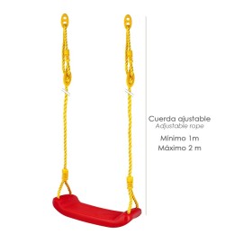 Columpio Jardín Asiento Con Cuerda