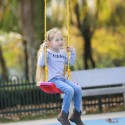 Columpio Jardín Asiento Con Cuerda