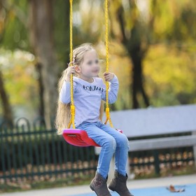 Columpio Jardín Asiento Con Cuerda