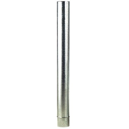 WOLFPACK Tubo Estufa Acero Galvanizado Diámetro 110 mm, Ideal Estufas de Leña, Chimenea, Alta resistencia, Conducto Humos