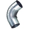 Codo Estufa Galvanizado de 110 mm. 90º.