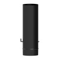 Tubo de Estufa Acero Vitrificado Negro Diámetro 100 mm. Con llave Estufas de Leña, Chimenea, Alta resistencia, Color Negro