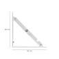 Palomilla WOLFPACK Abatible Blanca 200 mm. Palomilla WOLFPACK Abatible Blanca 200 mm.