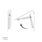 Palomilla WOLFPACK Abatible Blanca 200 mm. Palomilla WOLFPACK Abatible Blanca 200 mm.