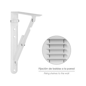 Palomilla WOLFPACK Abatible Blanca 300 mm.