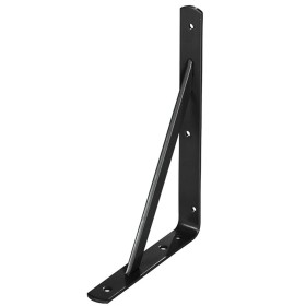 Palomilla WOLFPACK Con refuerzo Negra 400x270 mm.