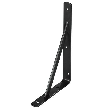 Palomilla WOLFPACK Con refuerzo Negra 400x270 mm.