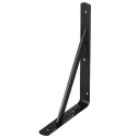 Palomilla WOLFPACK Con refuerzo Negra 500x330 mm.