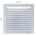 Rejilla Ventilación Atornillar 20x20 cm. Blanca Lacada
