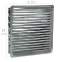 Rejilla Ventilación Empotrar 17x17 cm. Aluminio