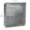 Rejilla Ventilación Empotrar 17x17 cm. Aluminio