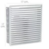 Rejilla Ventilación Empotrar 17x17 cm. Blanca Lacada