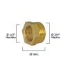 Reducción Hexagonal Pulida 3/4 Macho x 1/2 Hembra