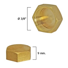 Tapón Ciego Hembra Latón 3/8"