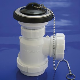 Sifón Botella Extensible T-3-M 1 1/2 Mini con Válvula y tapón