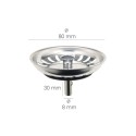 Tapón Válvula Cesta Para Fregadero, Inoxidable T-93bm-115 1 1/2