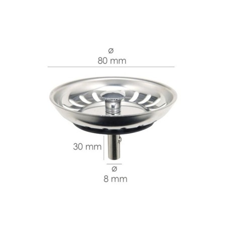 Tapón Válvula Cesta Para Fregadero, Inoxidable T-93bm-115 1 1/2