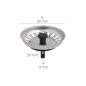 Tapón Válvula Cesta Para Fregadero, Inoxidable T-93bp-115 1 1/2