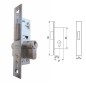 Cerradura Tesa 2201-Hz/15 Cerradura Tesa 2201-Hz/15