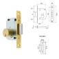 Cerradura Tesa 2001-hl/40 Cerradura Tesa 2001-hl/40