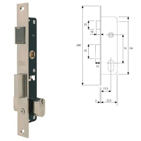 Cerradura Tesa 2220/12/nm