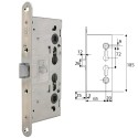Cerradura Tesa Antipánico Cf60 /65 mm. frente Zincado