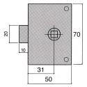 Picaporte Ucem 234-Hz/50
