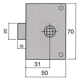 Picaporte Ucem 234-Hz/50