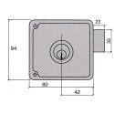 Cerradura Ucem 4124-hb/12/ Derecha