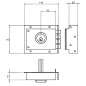 Cerradura Jis 228 8x12/ Derecha Cerradura Jis 228 8x12/ Derecha