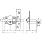 Cerrojo Fac 305-r/ 80-n/ Izquierda Cerrojo Fac 305-r/ 80-n/ Izquierda